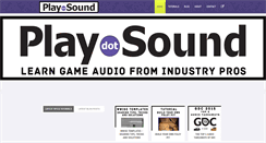 Desktop Screenshot of playdotsound.com