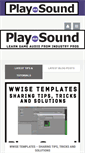 Mobile Screenshot of playdotsound.com