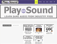 Tablet Screenshot of playdotsound.com